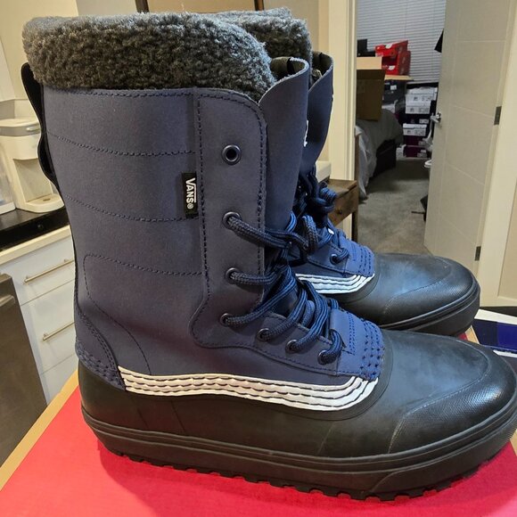 Vans Standard Snow MTE Winter Boots WATERPROOF VN000D2DYA6 MENS 10 BLACK/NAVY - Picture 1 of 14